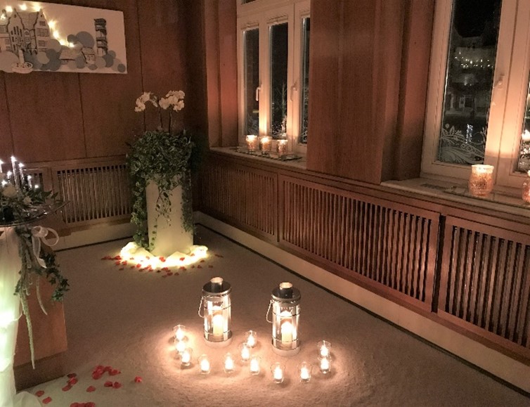 Deko Fensterseite Candlelight