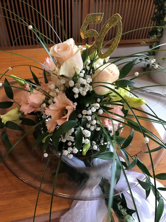 Blumenschmuck Jubil&auml;um