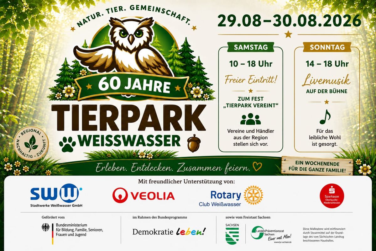 Titelbild Veranstaltung „Tierpark vereint“ - Vereinstag im Tierpark Weißwasser/O.L.