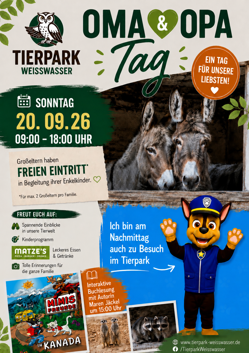 Titelbild Veranstaltung Oma & Opa-Tag im Tierpark Weißwasser