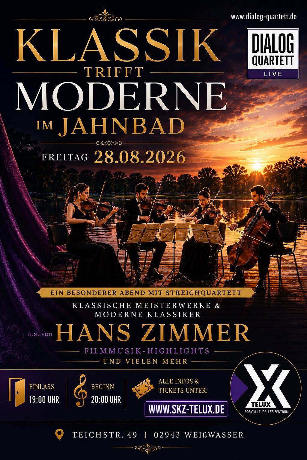 Titelbild Veranstaltung Jahnbad Klassik: Klassik trifft Moderne
