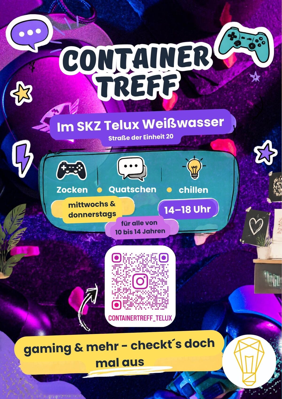 Titelbild Veranstaltung Containertreff im soziokulturellen Zentrum Telux