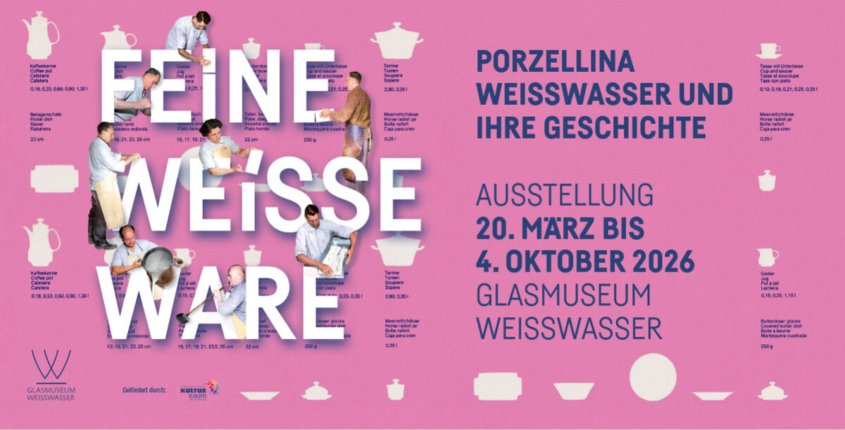 Titelbild Veranstaltung Eröffnung der Sonderausstellung Feine Weisse Ware - Die Porzellina Weißwasser