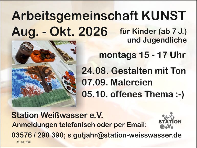 Titelbild Veranstaltung offenes Kunst-Thema (Kinder & Jugendliche)
